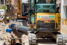 Renovació de les clavegueres al carrer Barcelona