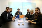 Delegacions de JuntsxCat i ERC conclouen a Brussel·les una reunió 