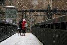La neu es deixa veure puntualment en algunes comarques del litoral de Barcelona i Girona