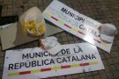 Vox afirma a Twitter que ha arrencat els cartells 'Municipi de la república catalana' de Sabadell i Sant Quirze