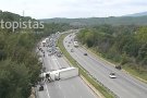 Reobert un carril de l'AP-7 a Sant Celoni en sentit Girona després de l'accident d'un camió