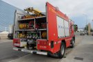Ferida lleu per inhalació de fum una dona gran en un incendi a l'exterior d'un centre sanitari de Granollers