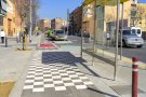 El tram nord del c. Girona, entre els carrers F. Ribas i J. Garreta de Granollers, totalment renovat