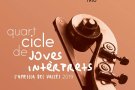 El 20 de març comença el 4t Cicle de Joves Intèrprets el 4t Cicle de Joves Intèrprets
