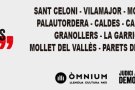 Les paradetes de Sant Jordi d'Òmnium al Vallès Oriental