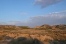 Tres afectats per càncers de la sang creuen en bici el desert dels Monegres per visibilitzar la malaltia