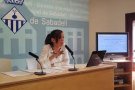 La nova alcaldessa de Sabadell surt del ple d'investidura escortada per la Policia Local