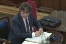 David Pérez (PSC) diu al Suprem que la Mesa estava obligada a no admetre resolucions si contradeien la Constitució