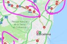 Talls a diferents vies per arribar a Barcelona a causa de les manifestacons independentistes