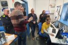 Es realitzen les proves tècniques de la primera càmera de videovigilància de Canovelles