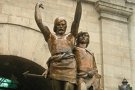 AMPLIACIÓ:La restauració de l'estàtua lleidatana d'Indíbil i Mandoni comptarà amb la restitució de fragments robats o malmesos
