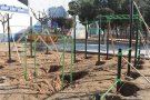 A punt de finalitzar les obres del nou parc de cal·listènia a la Llagosta