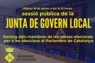 Canovelles farà el sorteig dels membres de la mesa electoral el proper dilluns