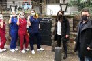 L'alcalde de l'Ametlla, Pep Moret i Tanyà, i la regidora de Gent Gran, Raquel García i Luque, visiten les residències del poble
