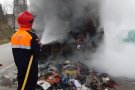 Queden calcinats dos camions d'escombraries a Lliçà d'Amunt