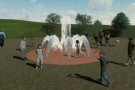 Comença la construcció d'una font lúdica al parc de Bellavista, a Cardedeu