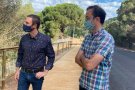 Finalitzen les obres del vial segregat per a vianants a la carretera del Farrell a Caldes de Montbui