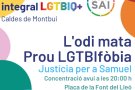 L'ajuntament de Caldes de Montbui se suma a les manifestacions per l’assassinat del jove Samuel