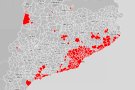 Mapa dels municipis on s'aplicarà el toc de queda