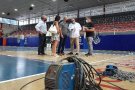 Obres en el Pavelló Municipal Plana Lledó perque Recambios Gaudí CB Mollet competeixi a la competició LEB Plata de Basquet