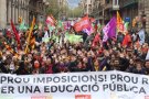 Els sindicats educatius plantegen noves jornades de vaga i no descarten l’aturada indefinida