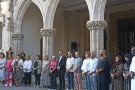 Més d'un centenar de persones participa en un minut de silenci a Terrassa per les víctimes del terratrèmol del Marroc
