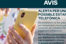Atenció! Estafes telefòniques a Canovelles per cobrar tributs municipals