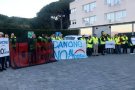 Protesta massiva dels treballadors de Danone a Parets del Vallès contra el tancament de la fàbrica