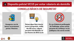 Caldes de Montbui posa en marxa el dispositiu VICUS per prevenir robatoris en domicilis durant la tardor i l'hivern