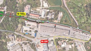 Territori inicia les obres del corredor de bus ràpid a l'N150a entre Terrassa i Sabadell