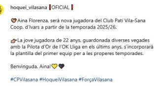 Comunicat official Vila-Sana