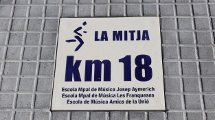 El km 18 de la Mitja Marató es dedica a les escoles de música com a reconeixement a la seva contribució cultural