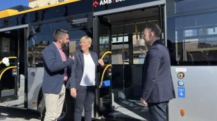 Alcaldessa de Castellbisbal i el vicepresident de Mobilitat de l'AMB