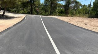 Finalitzen les obres de millora del camí municipal del Farell a Caldes de Montbui