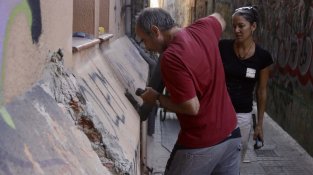 Descobreixen una nova torre del segle XIV durant les obres de la muralla de Granollers