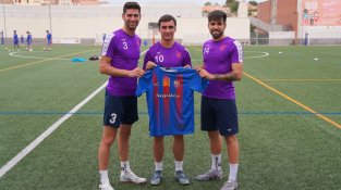 Ferran Roca, Carles Valls i Guille Resina, capitans del Caldes