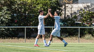 Celebració d'un gol del Parets vs Pirinaica aquesta pre-temporada.jpg