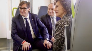 El primer tren de l'R-Aeroport a la fàbrica Alstom de Santa Perpètua de la Mogoda