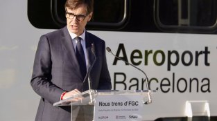 El primer tren de l'R-Aeroport a la fàbrica Alstom de Santa Perpètua de la Mogoda
