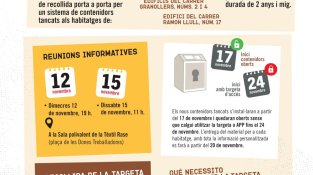 Cardedeu posa en marxa una prova pilot de contenidors tancats per millorar la recollida de residus al centre del municipi