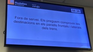 Tallada la circulació de les línies R2, R2 Nord, R8 i R11 per una avaria a la catenària entre Mollet-Sant Fost i Granollers Centre