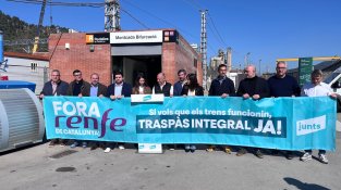 Junts reclama el traspàs integral de Rodalies sota el lema ‘Ja n'hi ha prou’
