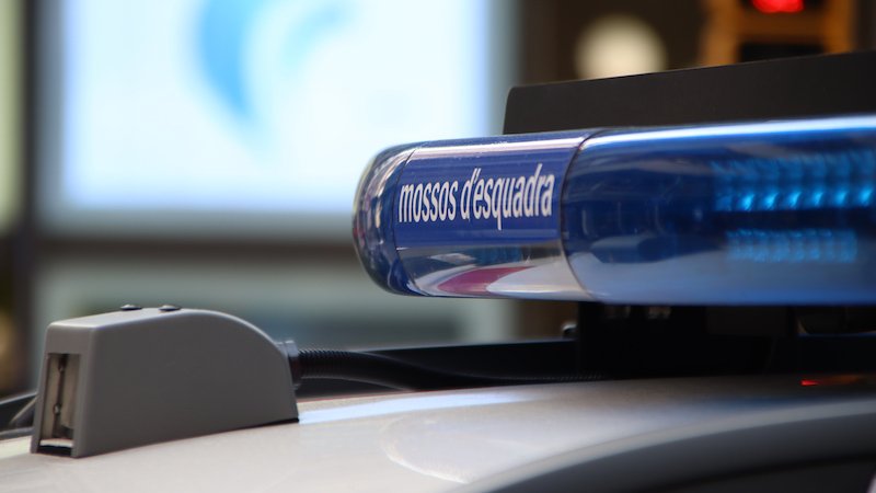 Llums d'un cotxe dels Mossos d'Esquadra