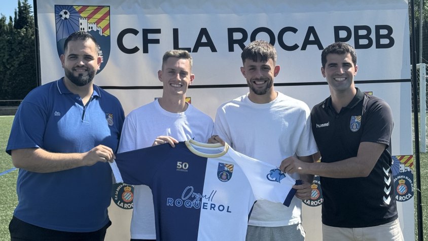 Pol Lozano i Jofre Carreras es posen al capdavant del primer equip masculí de la Penya Blanc i Blava de la Roca