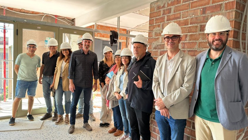Les obres de rehabilitació de l'antiga Escola del Carme arriben al 50% i es preveu la seva finalització per a principis de 2025