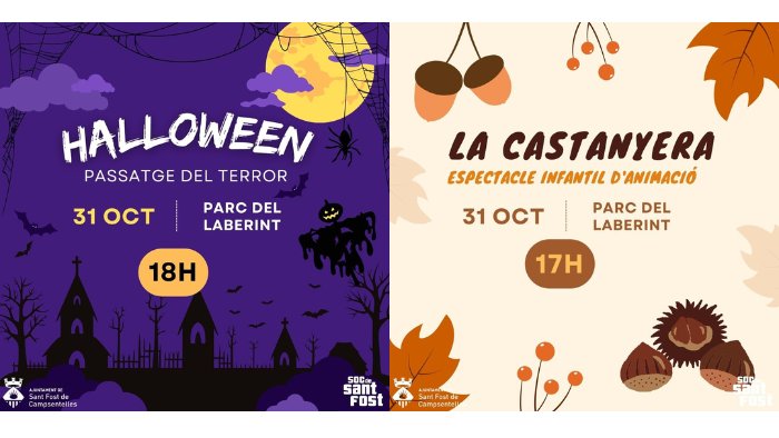 Activitats Castanyada a Sant Fost de Campsentellas 2024/ Activitats Halloween a Sant Fost de Campsentellas 2024