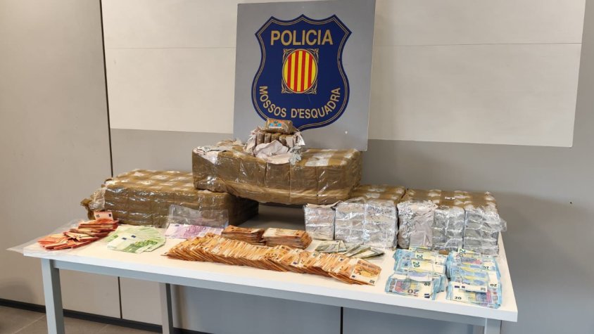 Els Mossos frustren una operació de tràfic de 50 quilos d'haixix al polígon industrial de Granollers