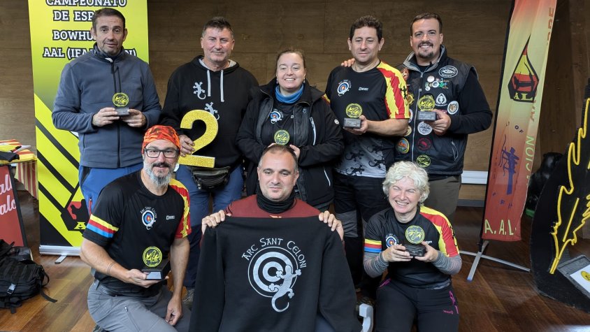 El Club Arc Sant Celoni brilla amb sis medalles al Campionat d’Espanya Bowhunter AAL
