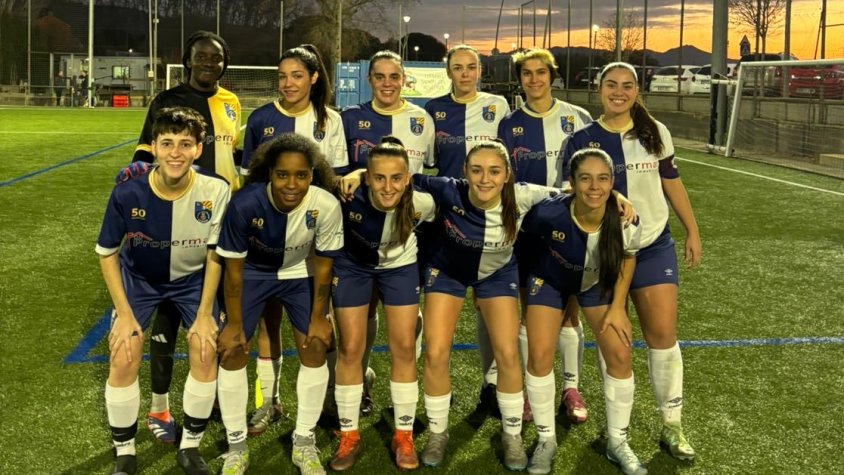 L'onze inicial de les roqueroles en el duel contra el FC Terrassa