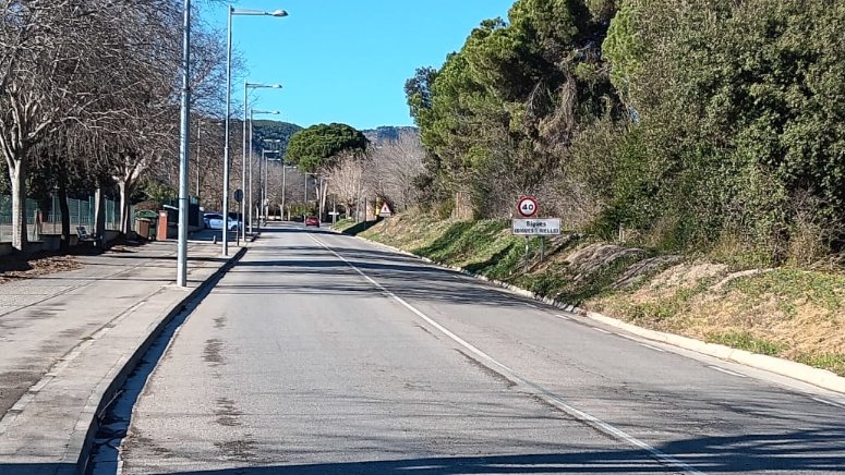 Iniciades les obres de manteniment a la BP-1432 que afectaran el trànsit a Bigues i Riells del Fai